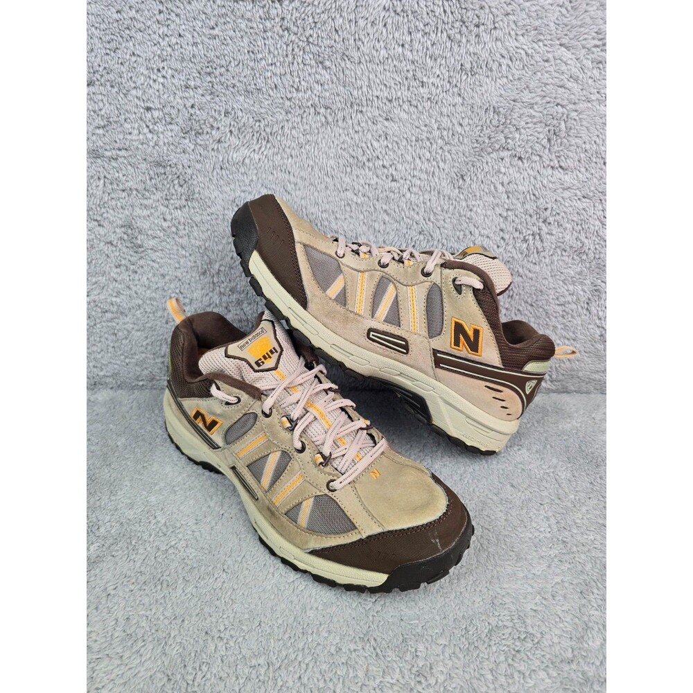 New Balance 644 Trail Mens Size12 Hiking Shoes Brown Tan Suede Athletic Sneakers